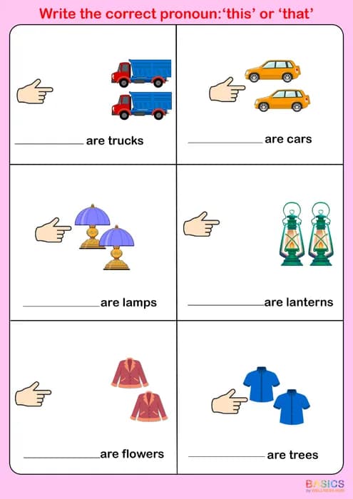 These & Those – Tick the Correct Word: Printable PDF for Kids-PDF2
