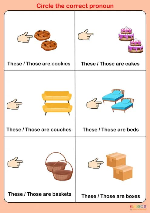 These & Those – Circle the Correct Word: Printable PDF Activity-PDF2