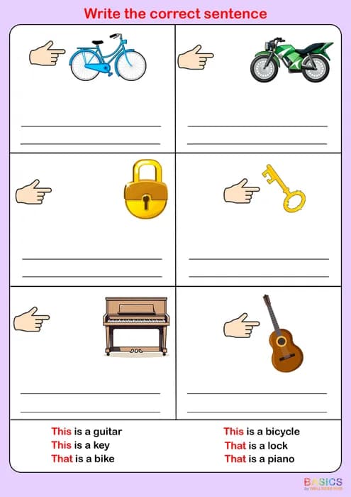 This & That – Select and Write the Correct Sentence-PDF2