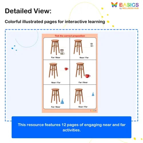 Near and Far Prepositions Activity: Printable PDF for Kids