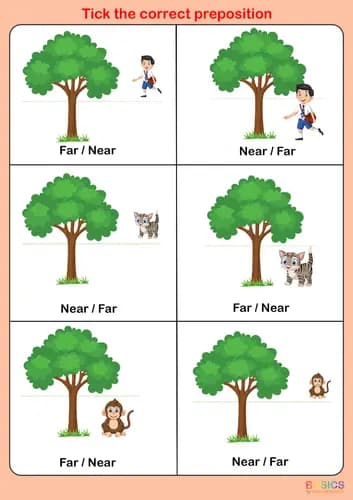 Near and Far Prepositions Activity: Printable PDF for Kids-PDF2