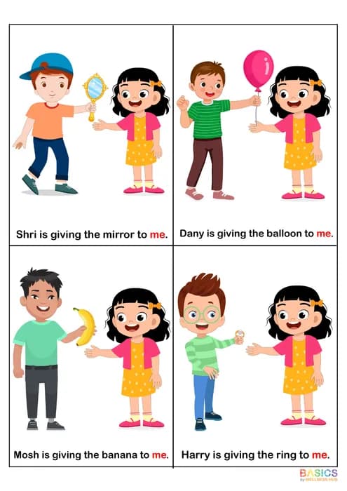 Object Pronoun: He (Giving to Me) – Printable PDF for Kids-PDF2
