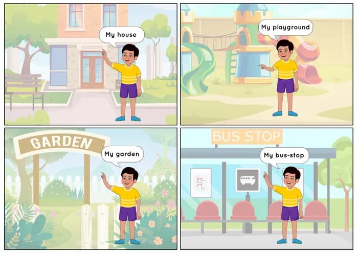 INDIAN BOY: Learn “My” with Everyday Objects – Printable PDF-PDF2