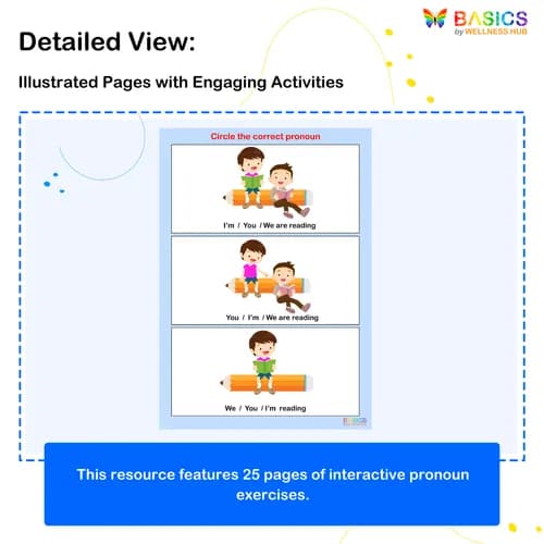 I'M, YOU, WE – Circle the Correct Pronoun: Printable PDF Activity preview 2