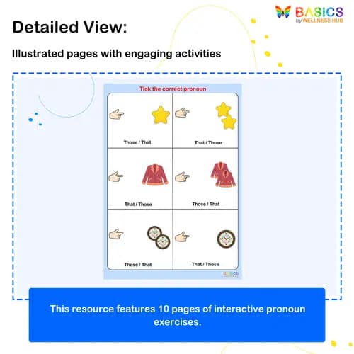 That vs. Those: Demonstrative Pronouns Activity for Kids