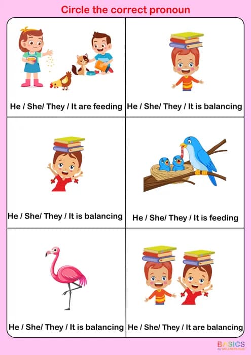 HE, SHE, THEY, IT – Circle the Correct Word: Pronoun Practice for Kids-PDF2