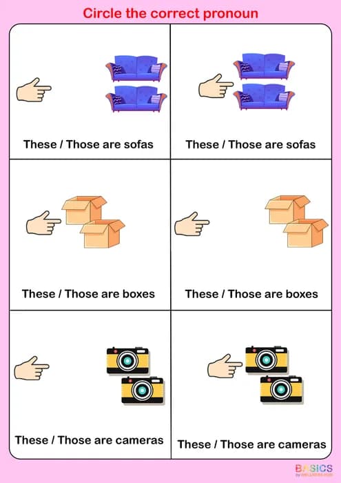 These & Those – Circle the Correct Word: Printable PDF Activity-PDF2