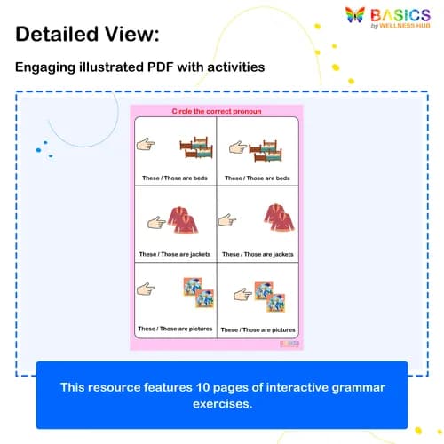 These & Those – Circle the Correct Word: Printable PDF Activity
