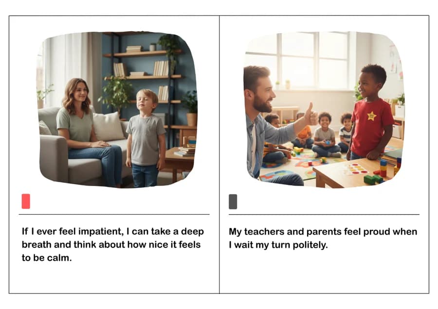 Waiting Patiently in Line Social Story – Printable PDF for Kids-PDF2