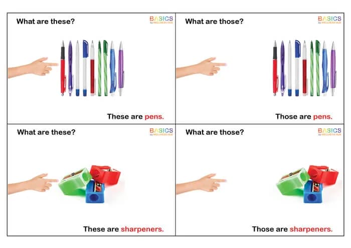 What Are These and Those? WH Questions – School Items (Free Printable PDF)-PDF2