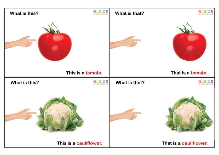 What is This and What is That? - Free Vegetables Learning PDF for Kids WH-PDF2