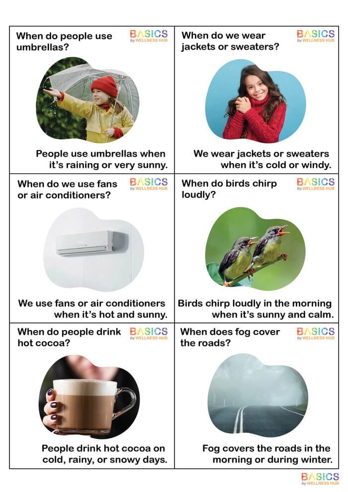 When Questions Flashcards – Weather and Seasons for Kids (Free Printable PDF)-PDF2