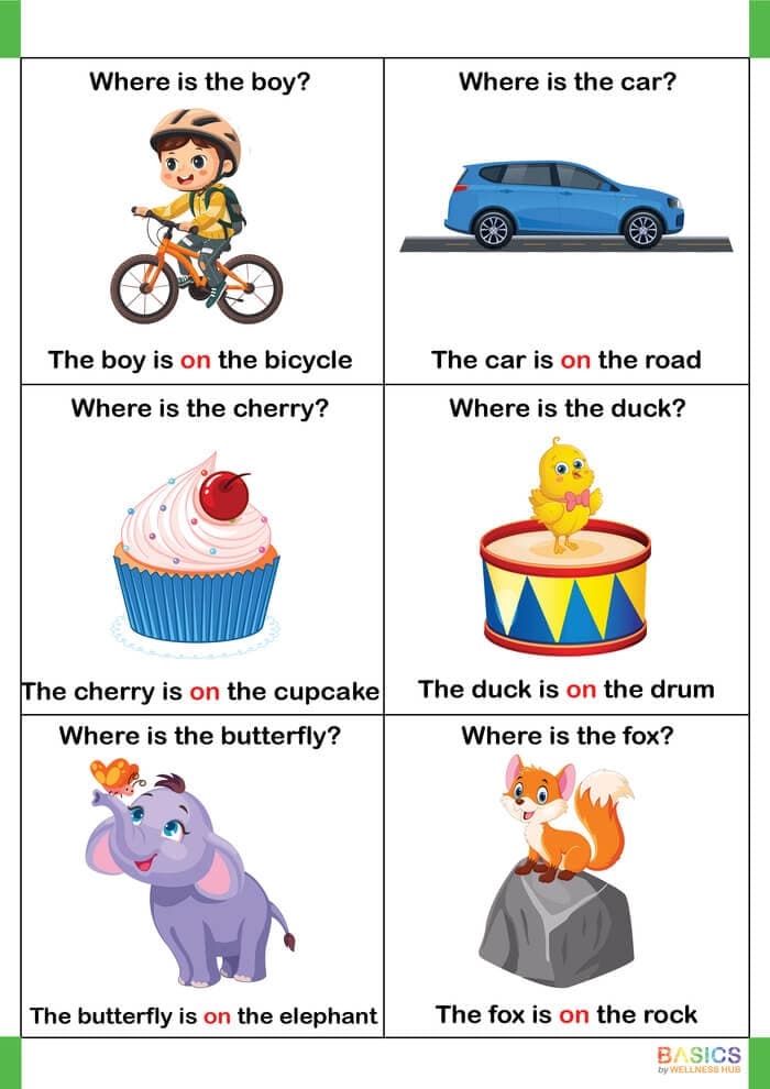 Where Is It? Prepositions – On (Free Printable PDF)-PDF2