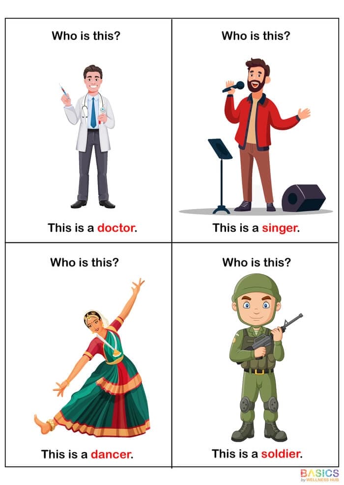 Who Questions Flashcards – Identifying Professions for Kids (Printable PDF)-PDF2