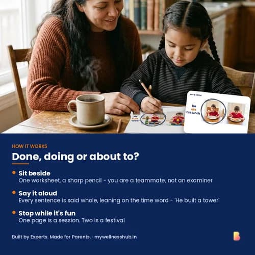 Before, Now & Next Worksheets — 12 Printable Verb Tense Worksheets (74 Past, Present and Future Activities) – page 3 preview