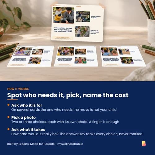 Hello or Wait? Confident Beginnings — 25 Printable Social Scenario Cards for Big Groups and New People – page 3 preview