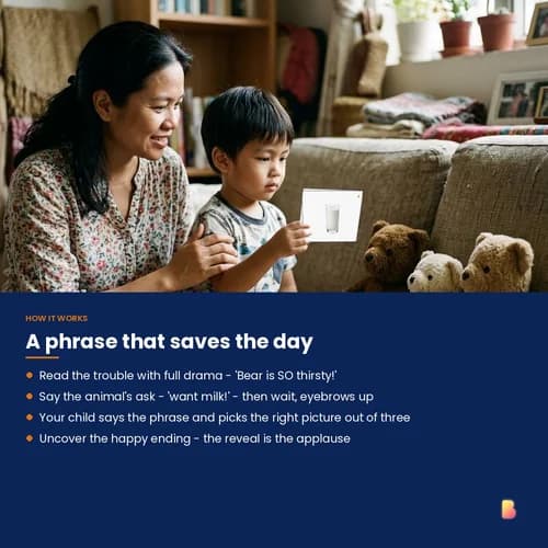 Help the Animals Rescue Stories — 12 Printable Picture Stories for Practising First Request Phrases – page 3 preview