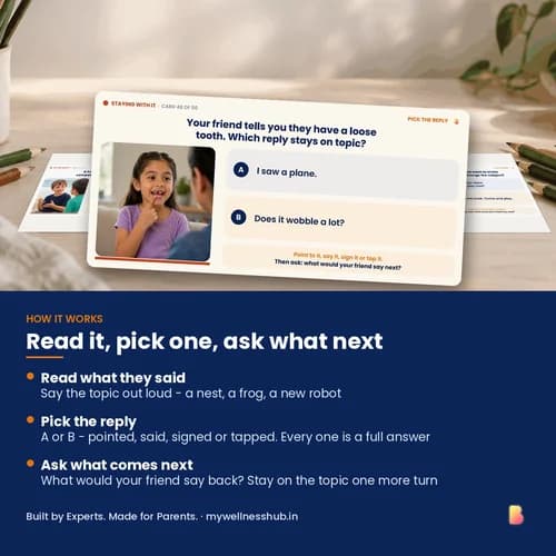On Topic or Off? Staying With It — 50 Printable Topic Maintenance Reply Cards for Kids – page 3 preview