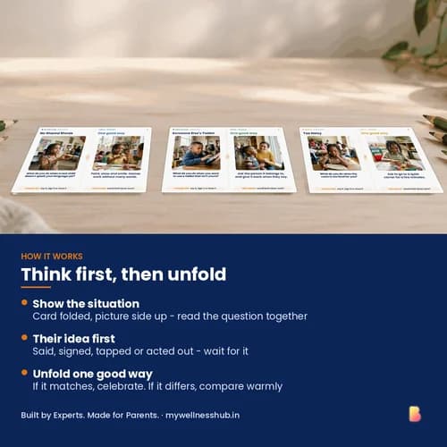 What Do I Do? Thinking It Through — 25 Printable Fold-and-Reveal Social Situation Flip Cards, Medium to Hard – page 3 preview