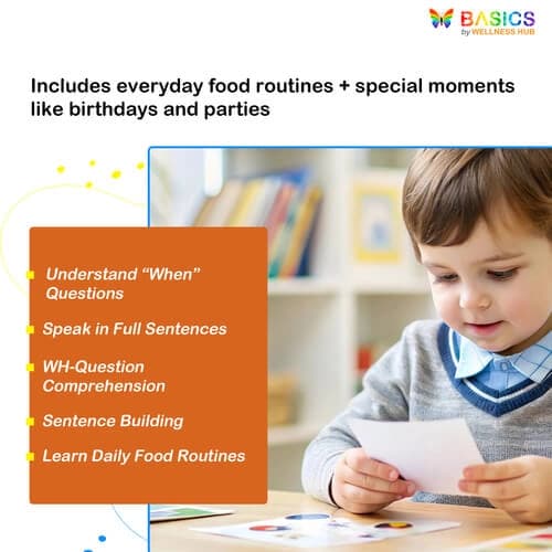 When Questions Flashcards – Food and Meals for Kids (Free Printable PDF) preview 3