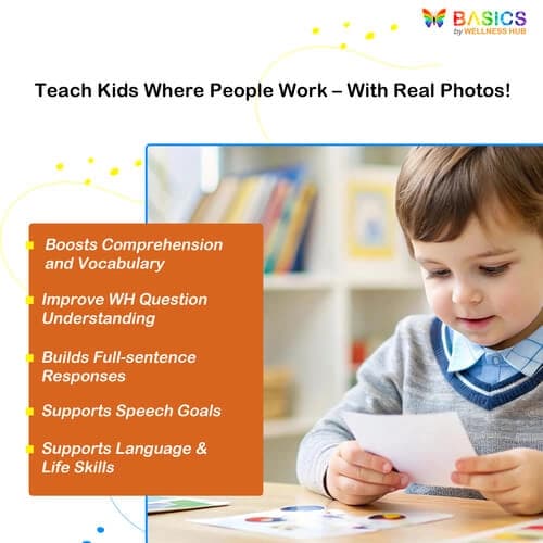 Where Do People Work? WH Questions – Printable Flashcards on Jobs & Places