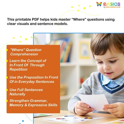 Where Is It? Prepositions – Behind & In Front Of (Printable PDF)