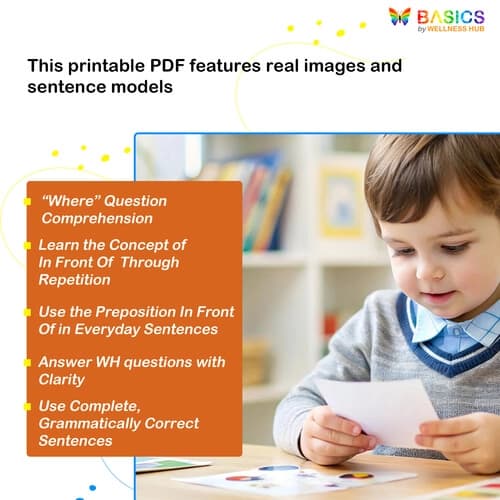 Where Is It? Prepositions – In Front Of (Printable PDF)