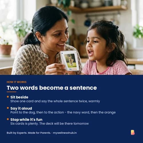 Who Is Doing What Cards — 90 Printable Subject and Verb Flashcards for First Two-Word Sentences – page 3 preview