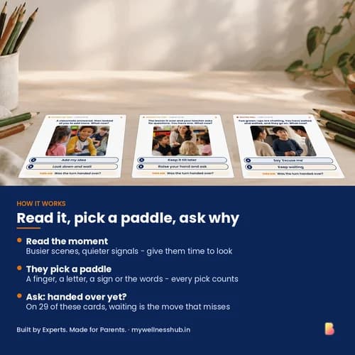 Whose Turn? Trickier Moments — 50 Printable Turn-Taking Cards for Handovers and Interruptions – page 3 preview