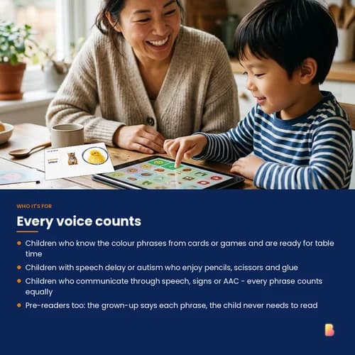 Colour Words Worksheets — 18 Printable Colour Phrase Worksheets for Early Talkers – page 4 preview