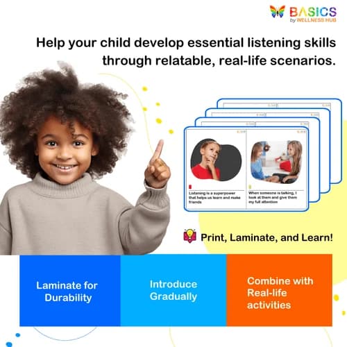 Learning to Be a Good Listener: Social Story for Kids preview 4