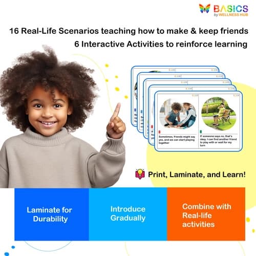 Making Friends – Social Story for Building Social Skills preview 4