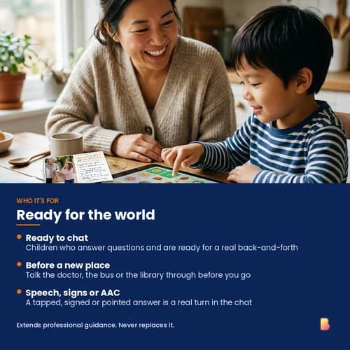Out in the World Conversation Cards — 20 Printable Picture Cards and 200 Questions about Manners and Community – page 4 preview