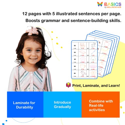 Printable Sentences Using 'I' with Actions and Objects PDF for Kids preview 4