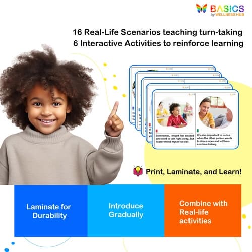 Taking Turns in Conversations – Social Story for Kids preview 4