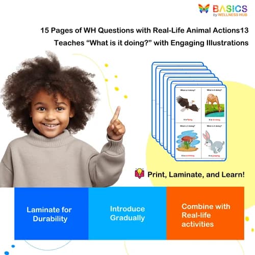 What Is It Doing? WH Questions & Animal Actions Printable – Fun Learning with Animals preview 4