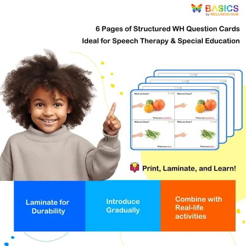 What Are These and Those? WH Questions – Vegetables (Free Printable PDF)