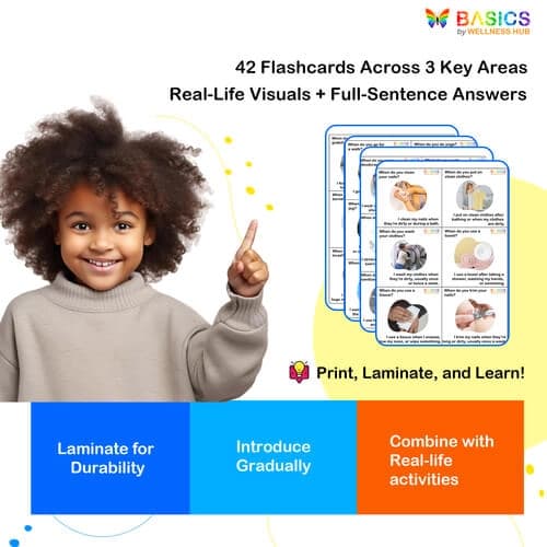 When Questions Flashcards – Health and Hygiene for Kids (Printable PDF)