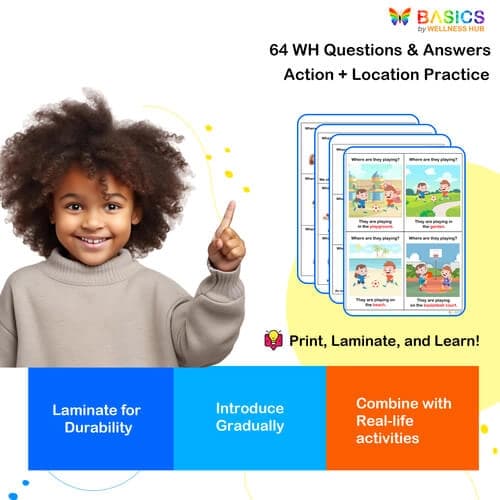Where Are They? WH Questions with Illustrations – Printable PDF