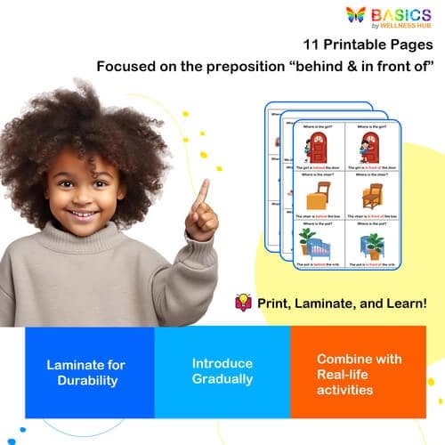 Where Is It? Prepositions – Behind & In Front Of (Printable PDF)