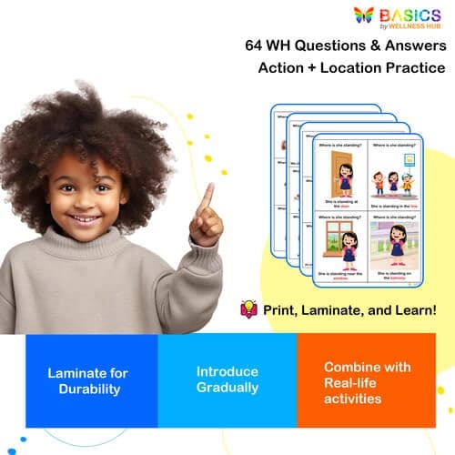 Where Is She? WH Questions with Illustrations – Printable PDF preview 4