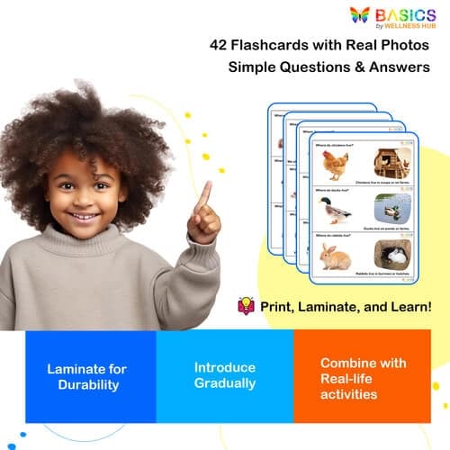 Where Questions in Nature – Printable Flashcards on Animals & Habitats