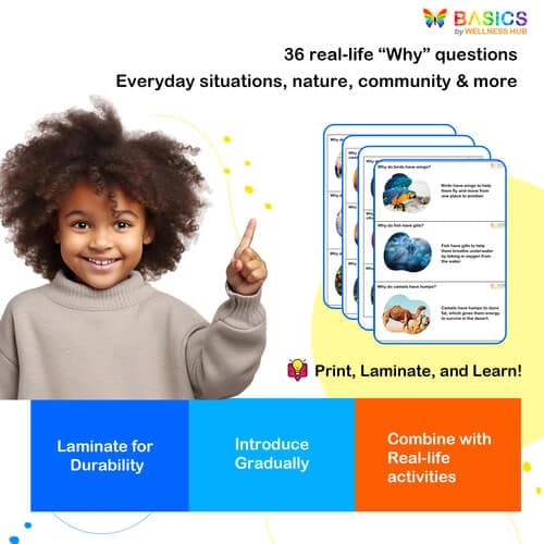 Why Questions Flashcards – Printable Cause & Effect Learning for Kids