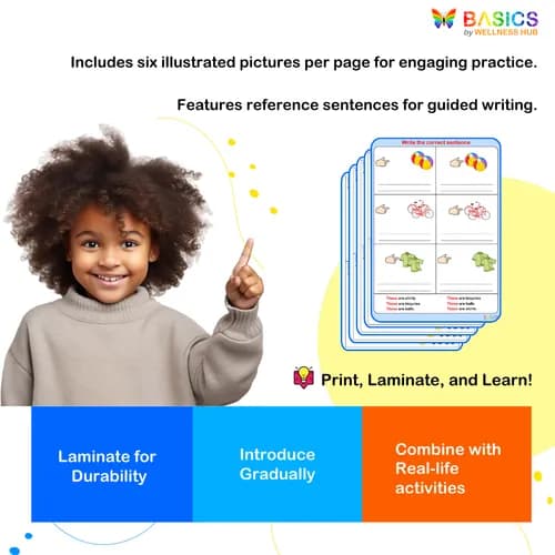 THESE & THOSE – Write the Correct Sentence: Printable PDF for Kids