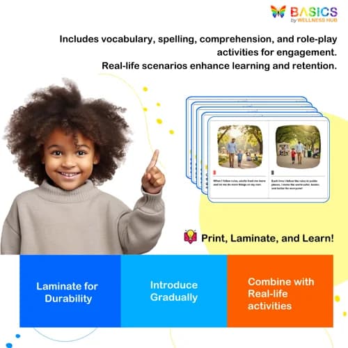 Following Rules in Public Places Social Story – Printable PDF for Kids