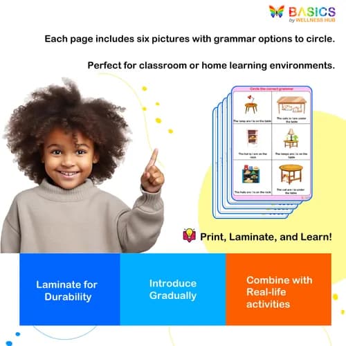 Circle the Correct Grammar – Singular & Plural (Is/Are) Activity