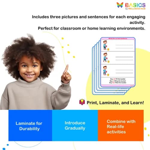 Write the Correct Helping Verb: Is vs Will – Printable PDF Activity