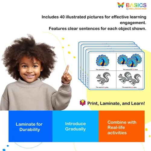 IS / ARE – With Colors: Printable PDF for Learning Singular and Plural preview 4
