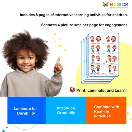 Conjunctions: Join Actions with 'And' – Printable PDF for Kids