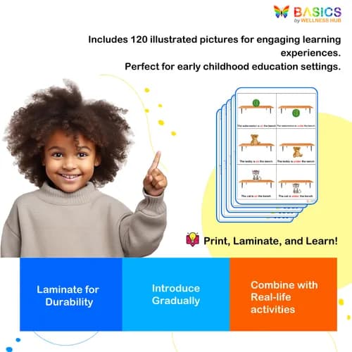 ON & UNDER: Basic Object Position – Printable PDF for Kids preview 4